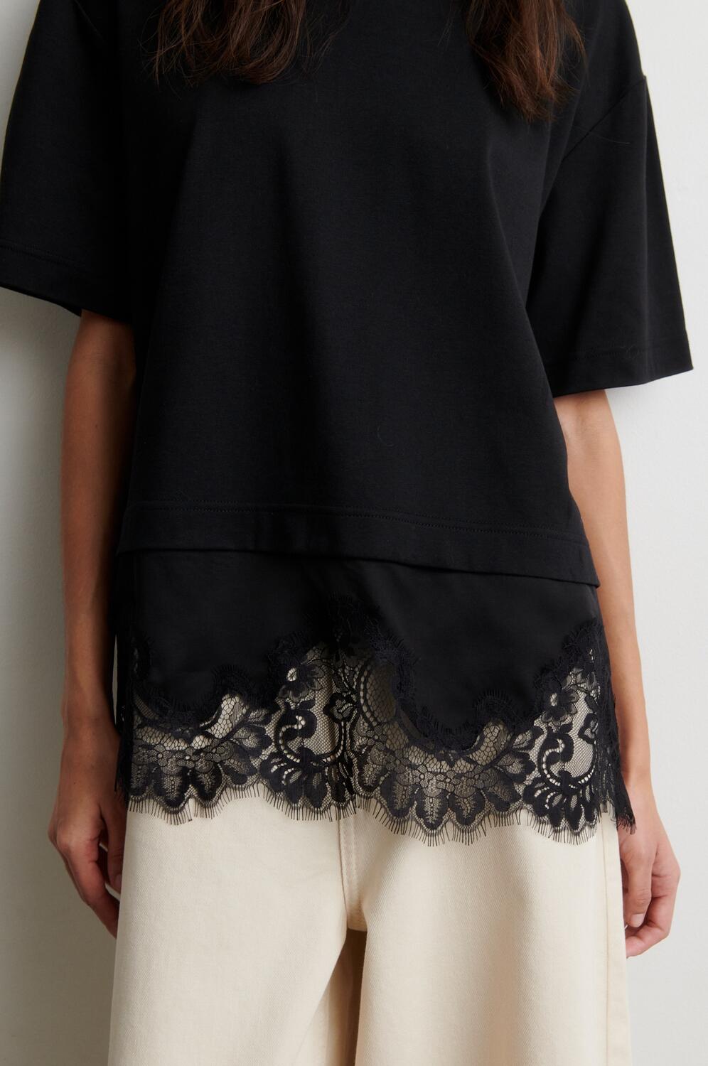 Vaccara blonde t-shirt - sort